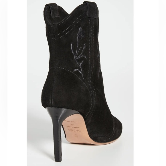 ba&sh Caitlin ankle booties in suede black. Size 37 - Picture 4 of 15